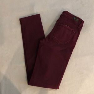 Paige maroon jeans